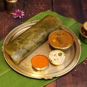 Palak Ghee Sada Dosa