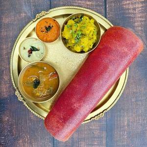 Beetroot Ghee Masala Dosa