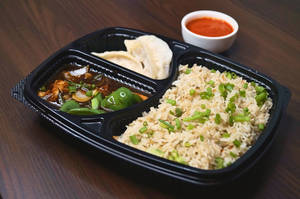 Fried Rice + Chilli Chicken + 2 Chicken Momos