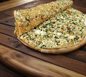 Paneer paratha with makhan