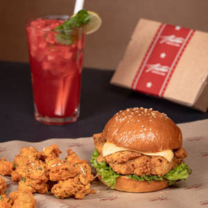 Fried Burger Meal Deal