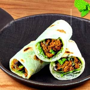 Mint shawarma roll