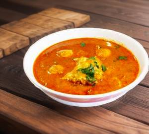 White rice with egg curry