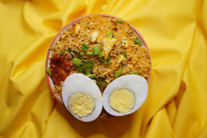 Aadha Bhalla Egg Fried Rice [Half Portion]