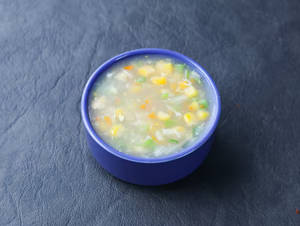 Sweet corn veg soup