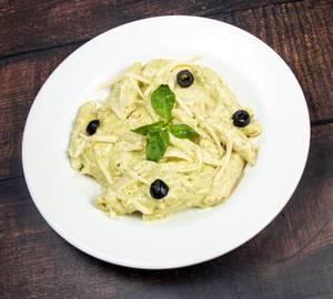 Pesto Corn And Cream Pasta