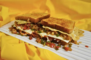 White Raveena Egg Sandwich