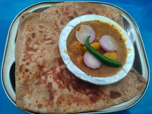 Plain Paratha+ Sabji [2 Pieces]