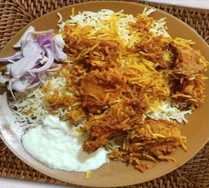 Chicken dam biryani.