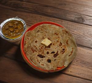 Laccha Paratha ( 1 Pc) + Sabji