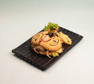 Herbed Paneer Focaccia Sandwich 