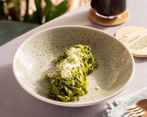 Basil Pesto, Parmesan & Stracciatella Fettuccine