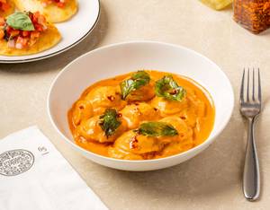 Smoked Chicken & Thyme Ravioli in Pomodoro sauce