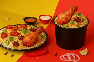 Red Bucket Special Chicken Biryani [1 Person]
