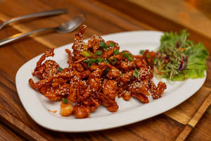 Shredded Chicken With Honey & Sesame Seed