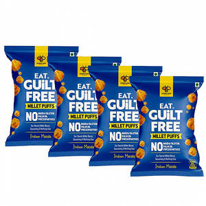 Millet Puffs Indian Masala Pack 4