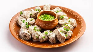 Garlic With Cream Chaap (non Jain)