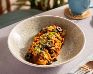 Caper And Olive Marinara Fettuccine