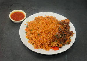 Chilli Chicken & Schezwan Fried Rice