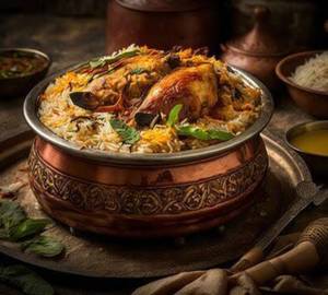 Hyderabadi Single chicken Dum Biryani