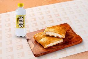 Cheesy Garlic Bread + Lemon Soda