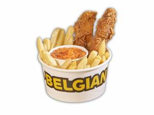 Boneless Chicken Wings And Fries