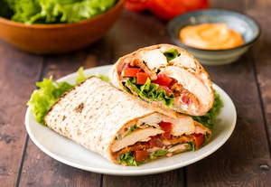 Veggie chipotle wrap