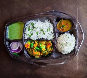 Veg Jeera Rice Thali [Mini]