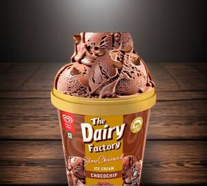 The Dairy Factory Slow Churned Chocolate Ice Cream Tub 700 Ml