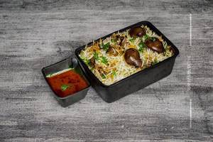 Mushroom biryani