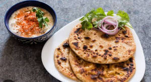 Paneer Paratha  Raita