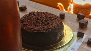 Eggless Vegan Truffle Cake