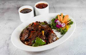 Roast Lamb Oyster Chilli Dry