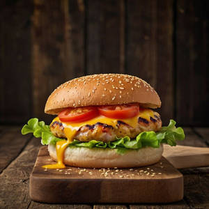 Veg Cheese Delight Burger