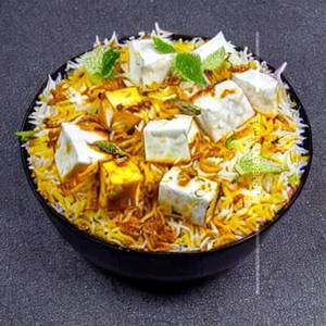 Paneer cheese biryani