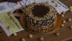 Eggless Vegan Chocolate Hazelnut Cake
