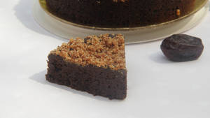 Eggless Sugar Free(dates)dry Cake Slice