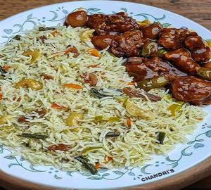 Chilli Chicken Egg Fried Rice Bowl