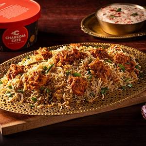 Charcoal Spicy Paneer Kepsa Biryani