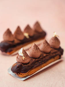 Dark Chocolate Eclair/whipped Creram