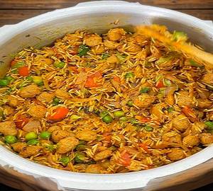 Soya Chaap Masala Rice Bowl