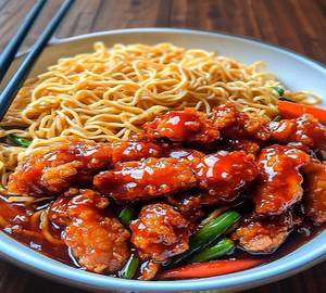 Chilli Chicken Chicken Noddles Bowl