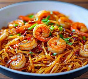 Chilli Prawns Noodles Bowl