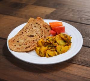 2 Punjabi Paratha With Jeera Aloo