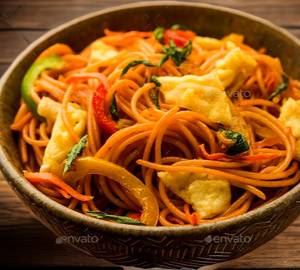Gobi Manchurian Egg Noodles Bowl