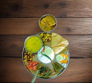 Local fish curry thali