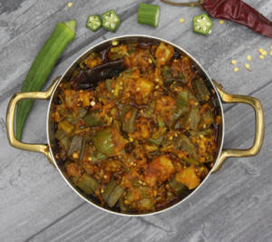 Dahi Bhindi Capsicum Masala