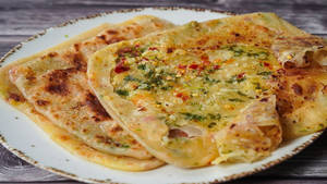 Chilli Garlic Butter Parotha