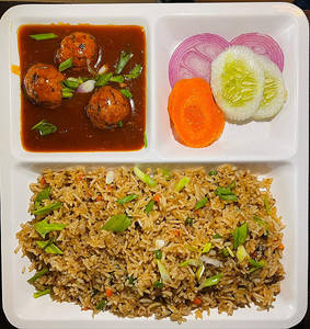 Veg Rice Chinese Platter Combo