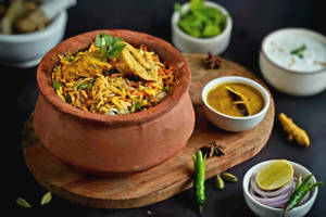 Soya Chaap Dum Biryani